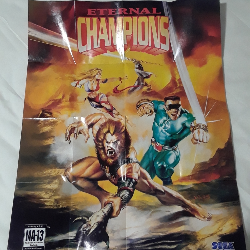 Sega Genesis eternal champions poster